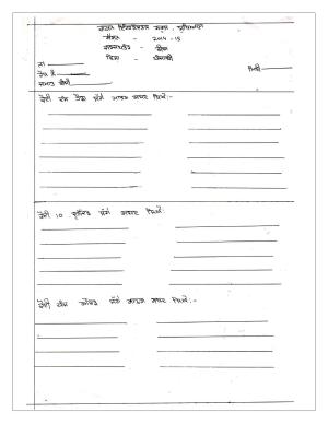 Worksheet for Class 3 Punjabi Assignment 2