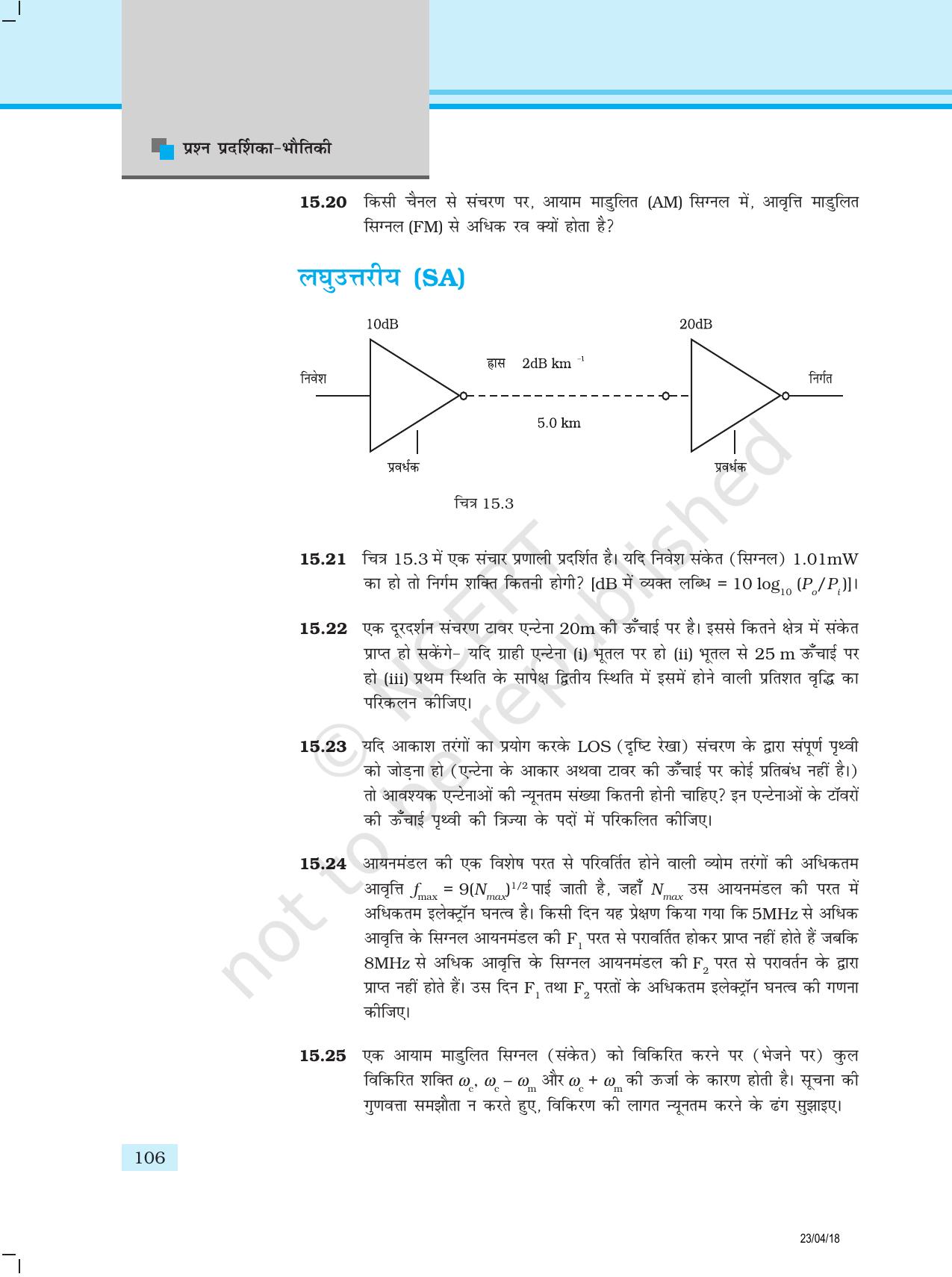 NCERT Exemplar Class 12: भौतिकी अध्याय 15(संचार व्यवस्था ) - Page 6