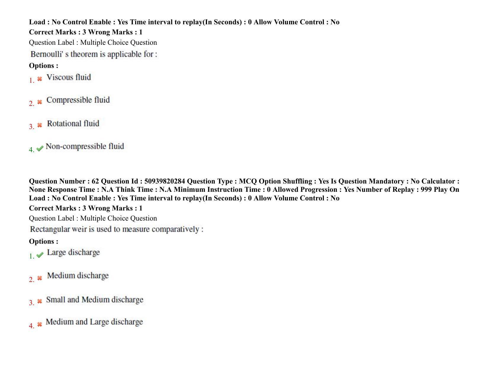 BHU RET Agricultural Engineering (Soil and Water Conservation Engineering) 2021 Question Paper  - Page 47