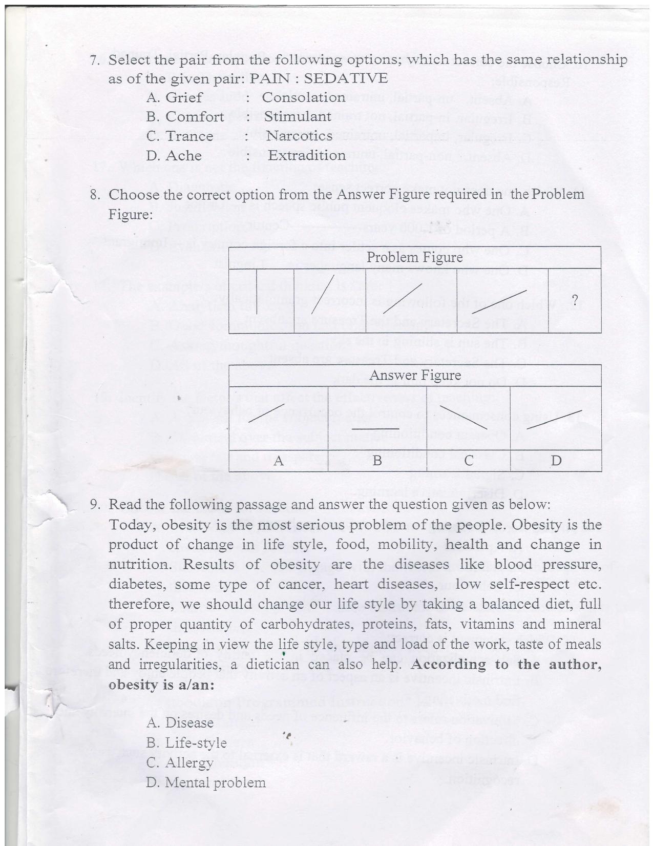KUET 2024 Integrated B.Ed M.Ed Question Paper - Page 3