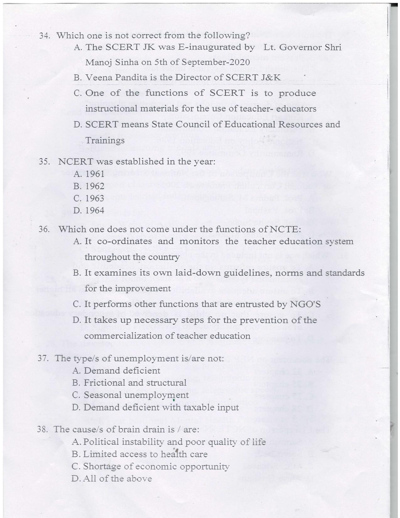 KUET 2024 Integrated B.Ed M.Ed Question Paper - Page 8