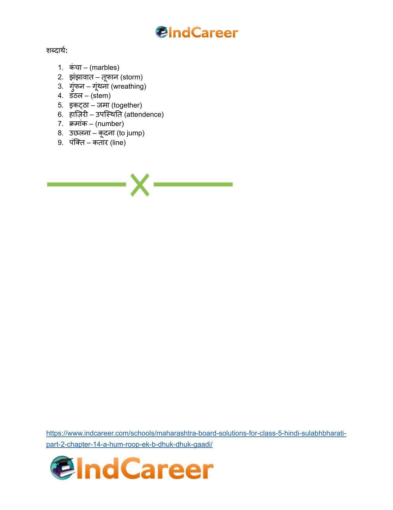 Maharashtra Board Solutions for Class 5- Hindi Sulabhbharati (Part 2): Chapter 14- (अ) हम अलग - रूप एक, (ब) धुक-धुक गाड़ी - Page 18