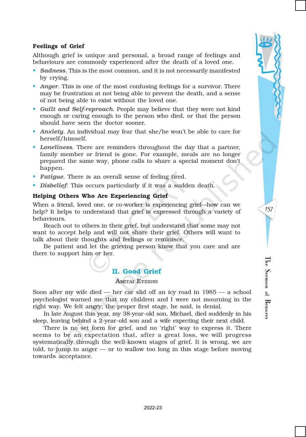 NCERT Book for Class 10 English (First Flight) Chapter 10 The Sermon at Benares - Page 5