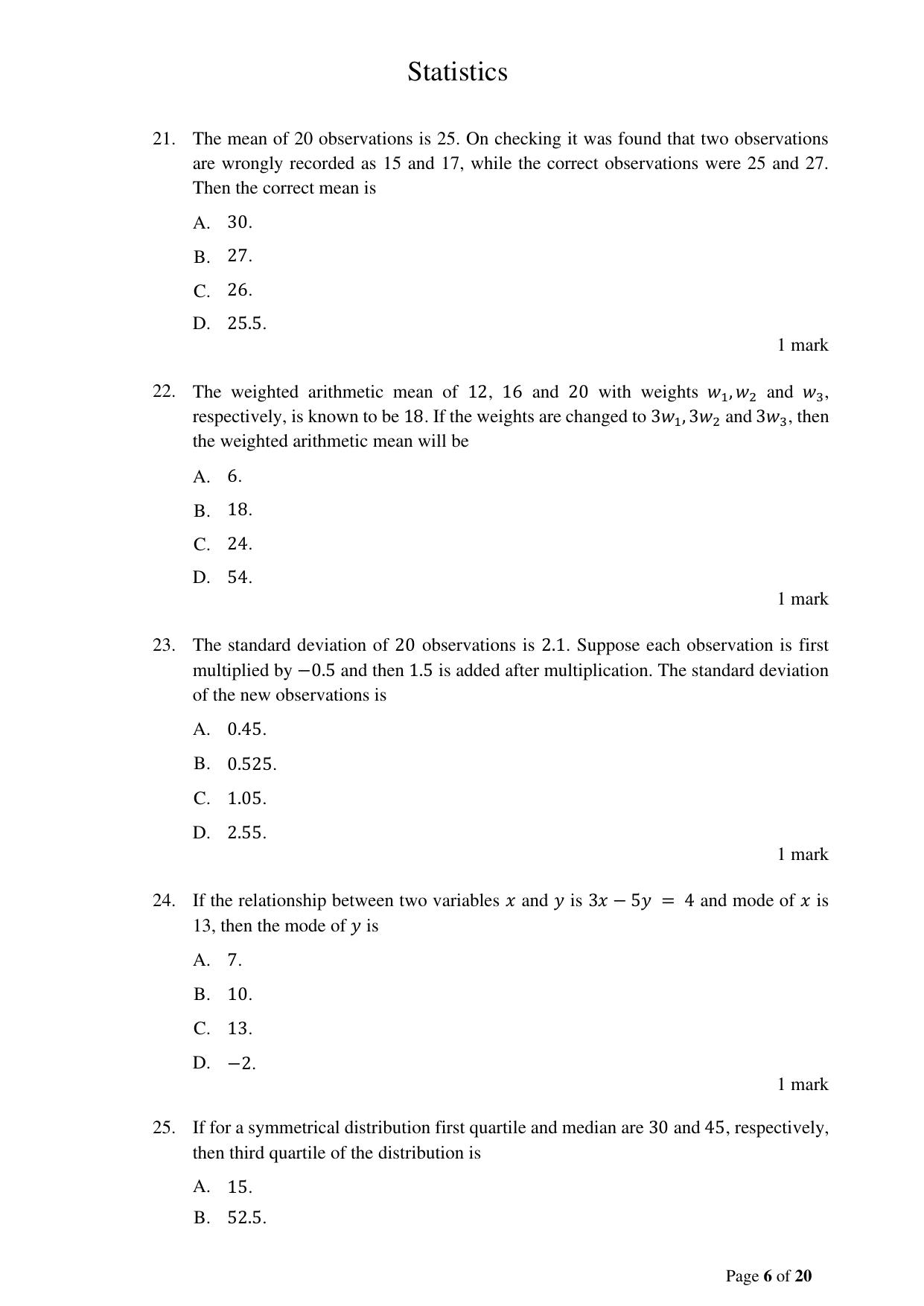 ACET December 2023 Question Paper - Page 6