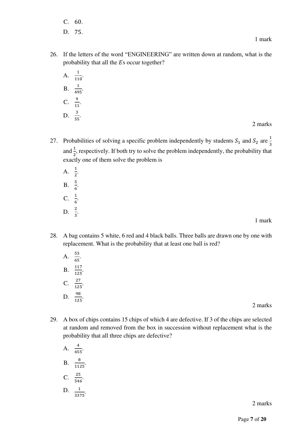 ACET December 2023 Question Paper - Page 7