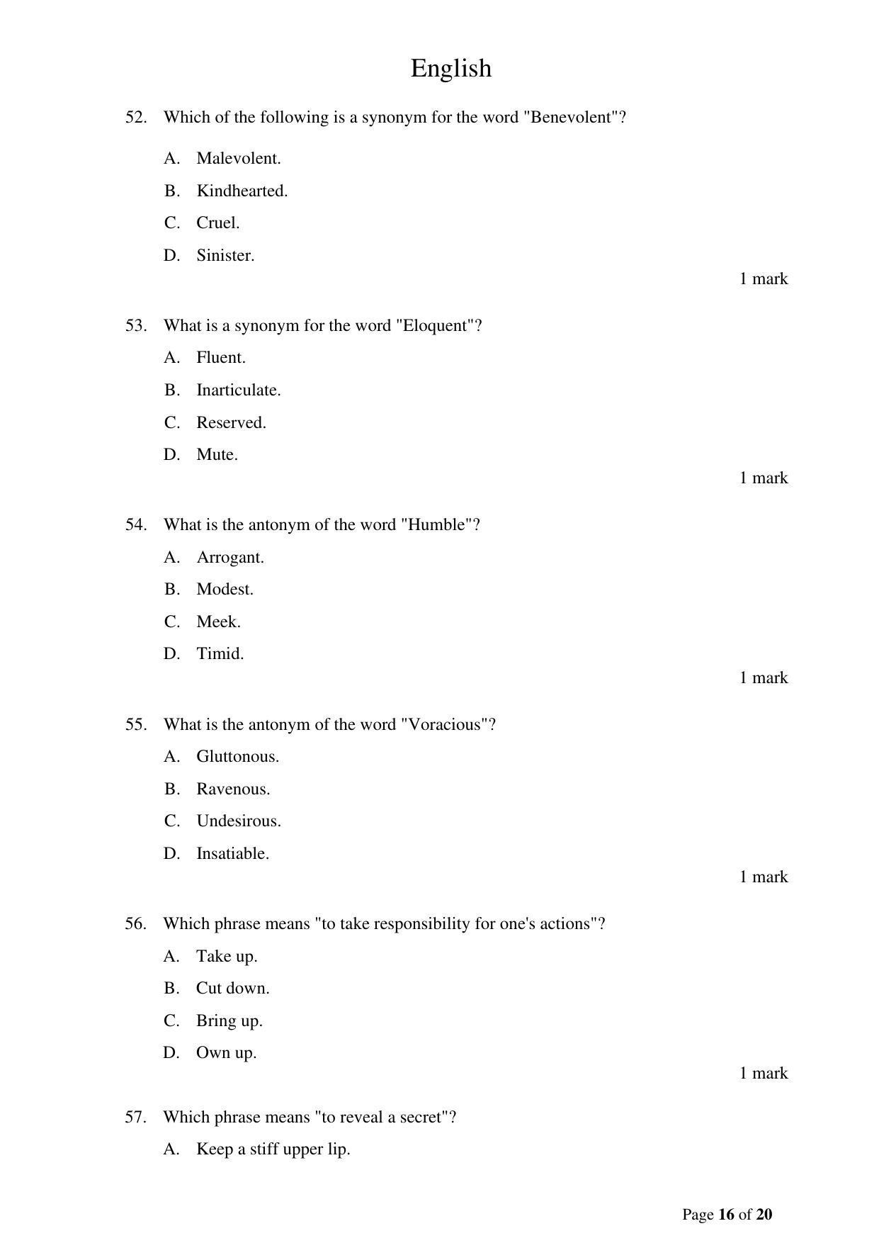 ACET December 2023 Question Paper - Page 16