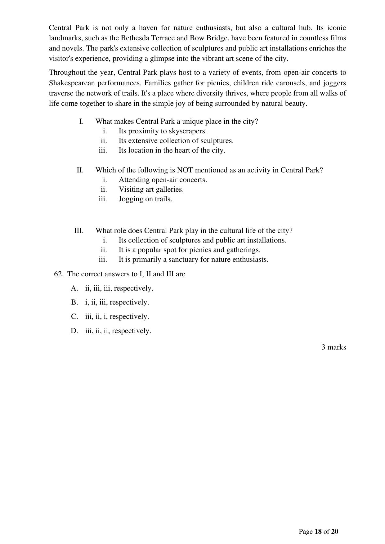 ACET December 2023 Question Paper - Page 18