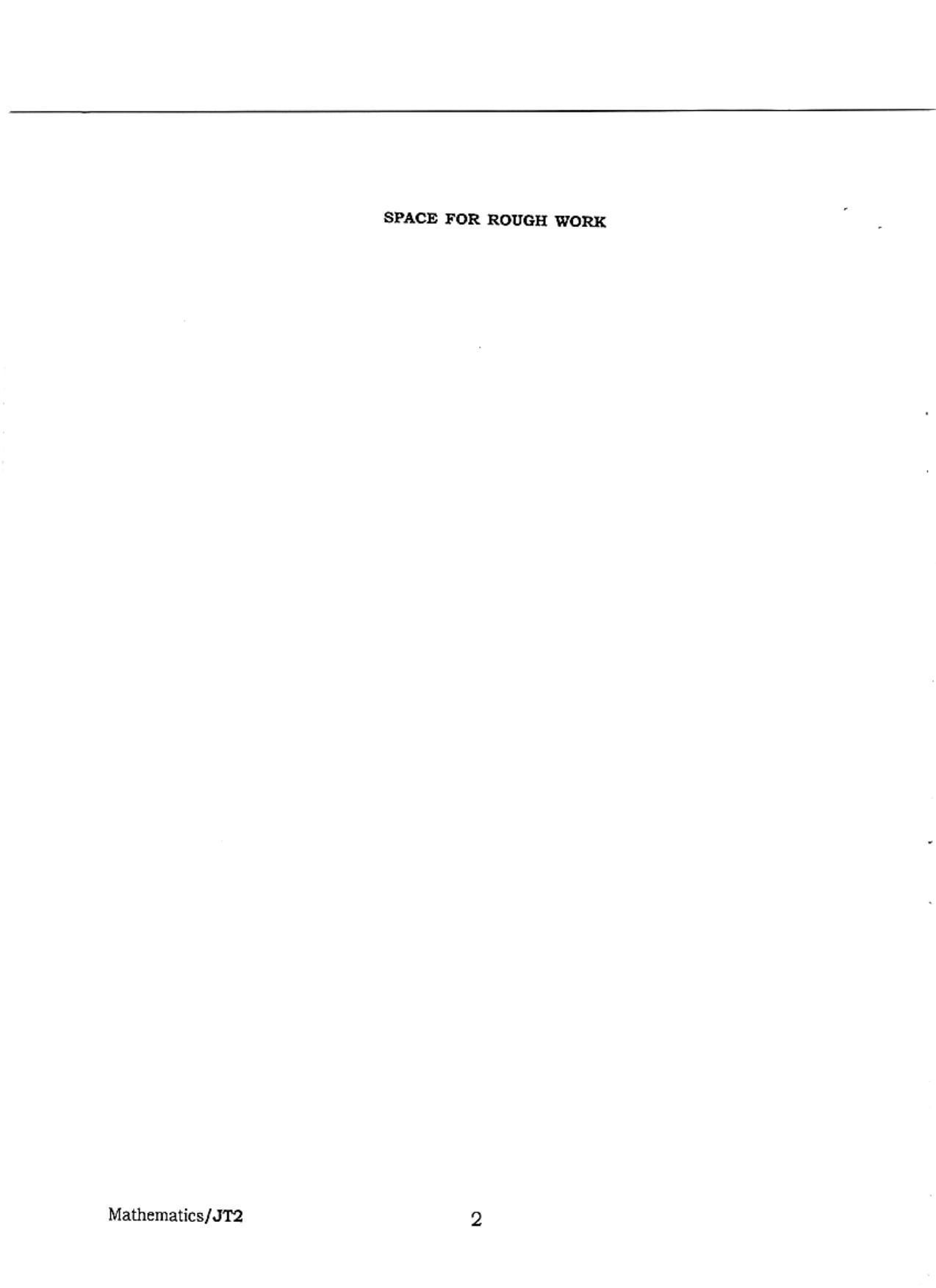 WBJEE JELET 2018 ( B.Sc. ) - Page 2