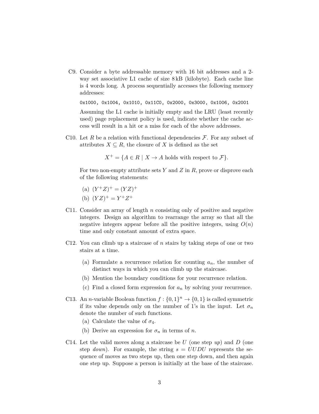 ISI Admission Test M.Tech (CS) PCB 2019 Sample Paper - Page 5