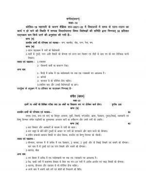 UP Board 10th Syllabus Sangeet (Vadan)