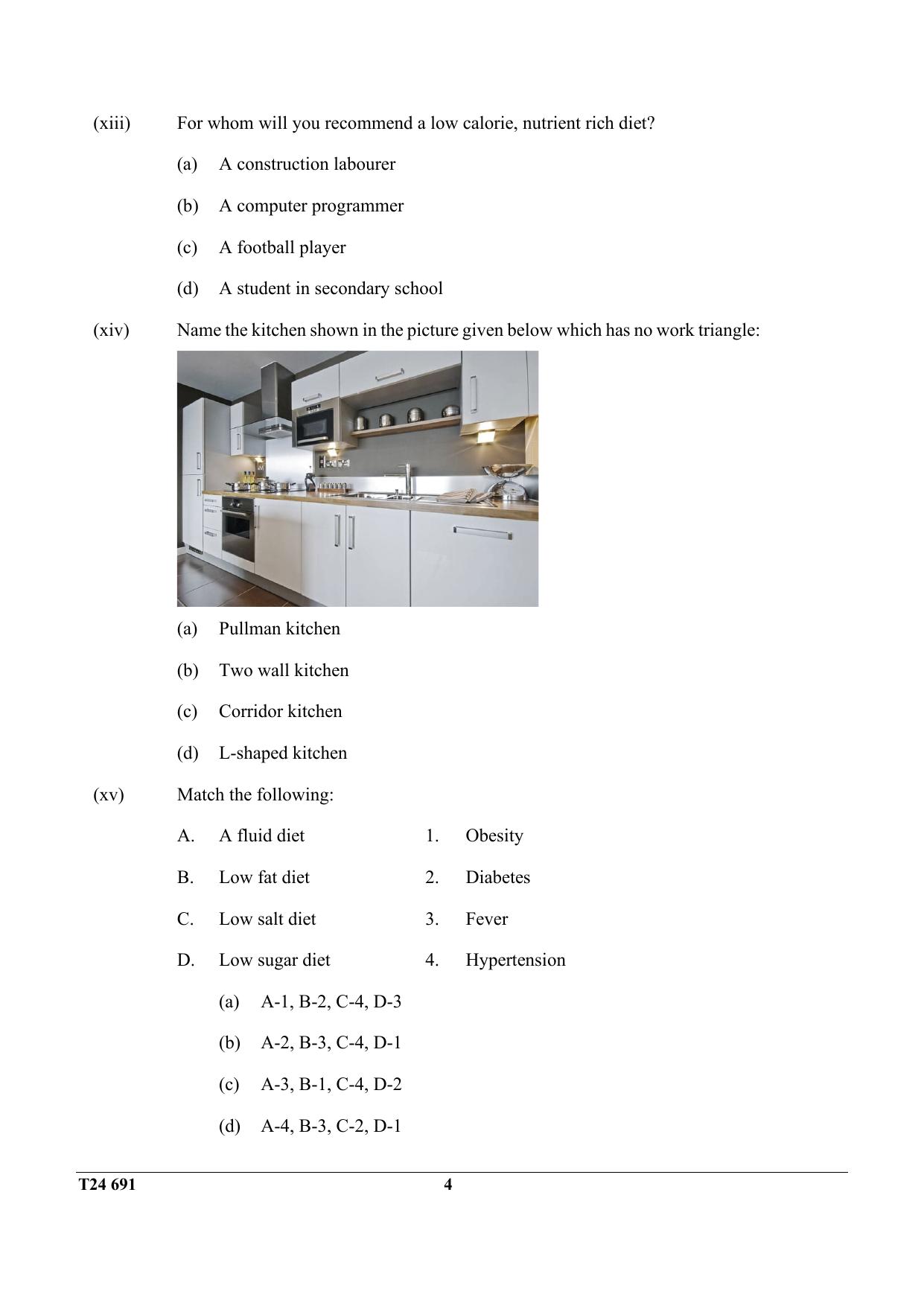 ICSE Class 10 Cookery 2024 Question Paper - Page 4