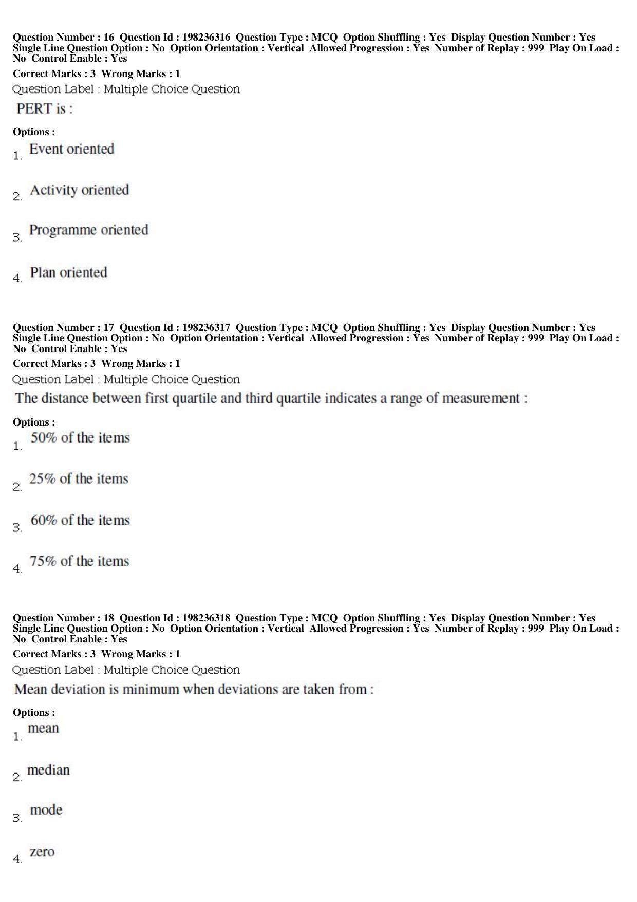 BHU RET Plant Physiology 2019 Question Paper - Page 7