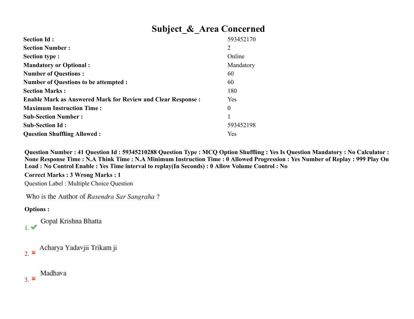 BHU RET Rasa Shastra & Bhaishjya Kalpane 2021 Question Paper - Page 36