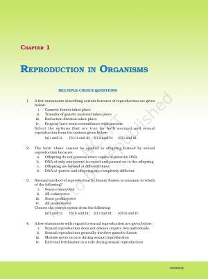 NCERT Exemplar Book for Class 12 Biology: Chapter 1 Reproduction in Organisms
