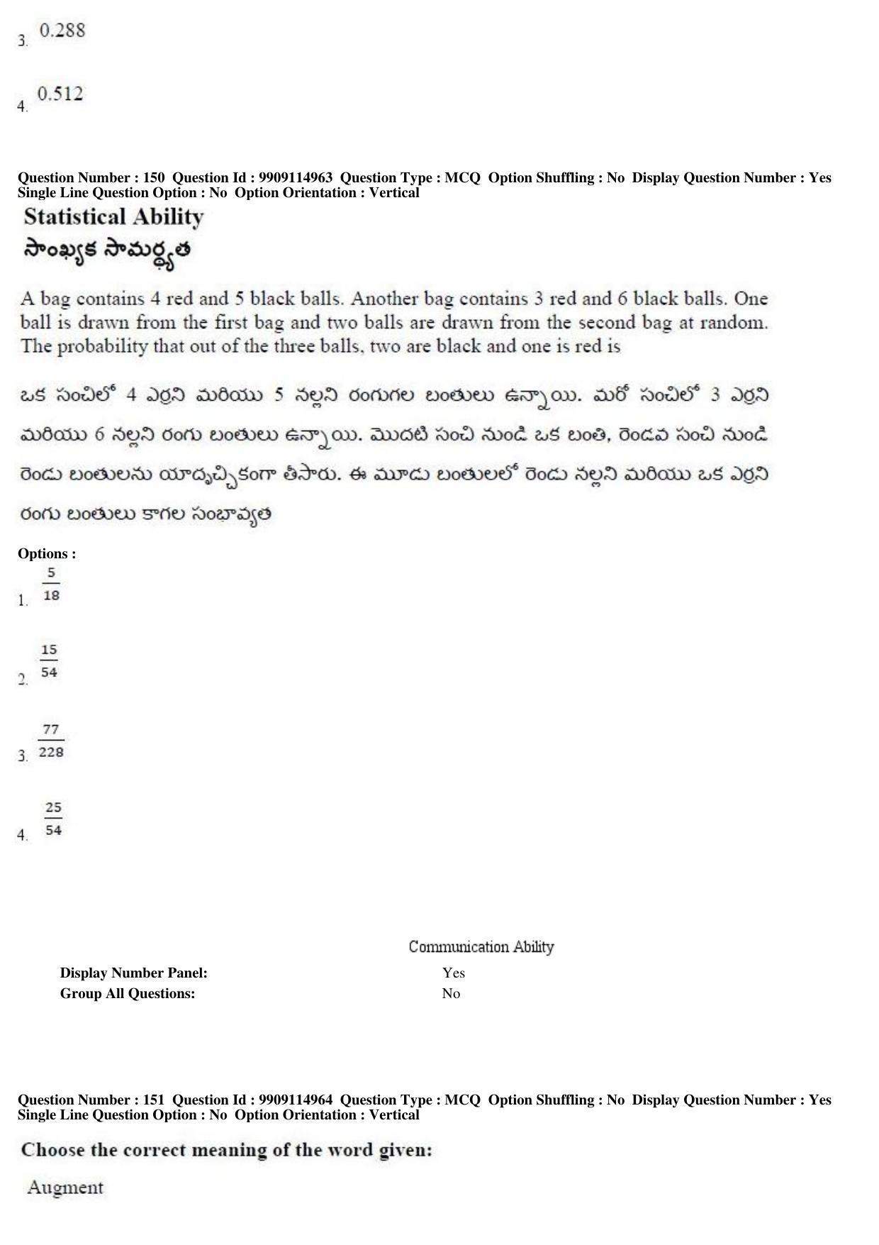 AP ICET 2019 - Shift 2 Question Paper With Preliminary Keys - Page 76
