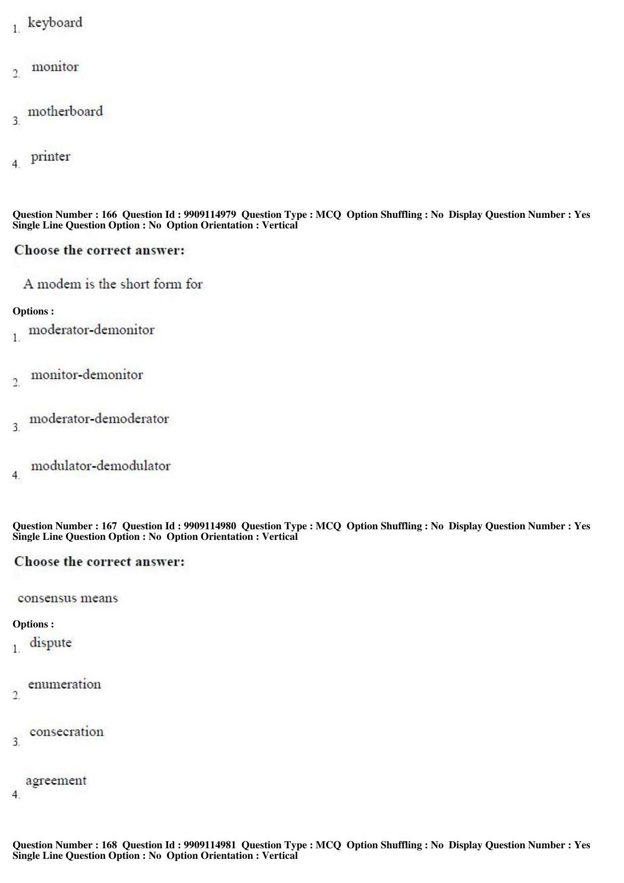 AP ICET 2019 - Shift 2 Question Paper With Preliminary Keys - Page 82