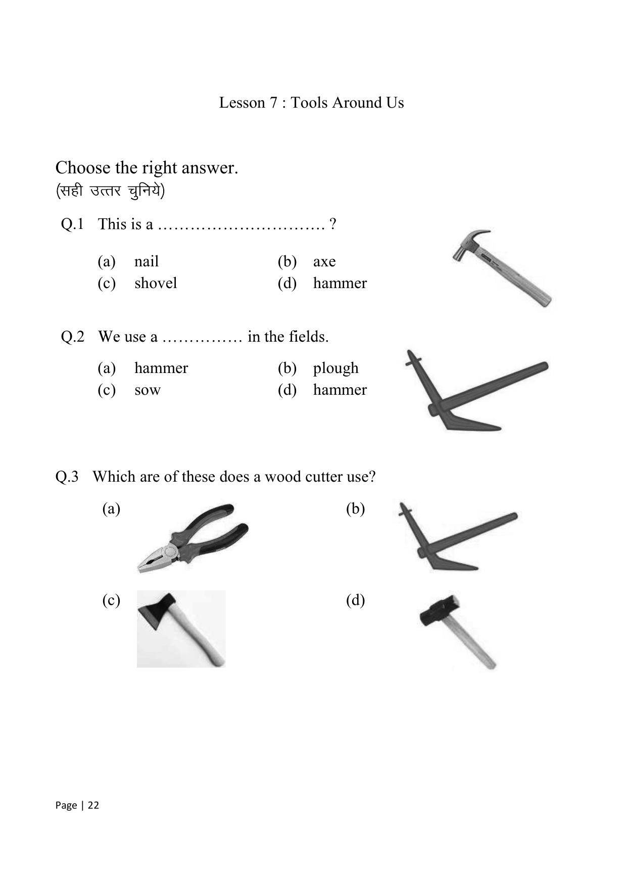 Chhattisgarh Board Class 1 English Question Bank - Page 28