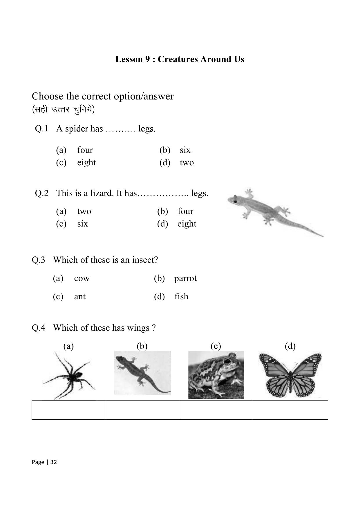 Chhattisgarh Board Class 1 English Question Bank - Page 38