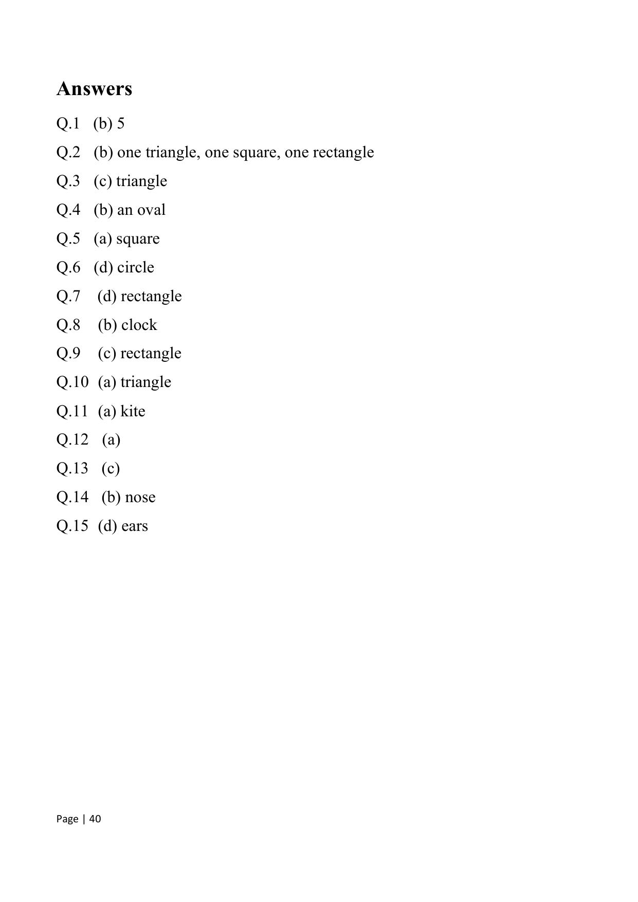 Chhattisgarh Board Class 1 English Question Bank - Page 46