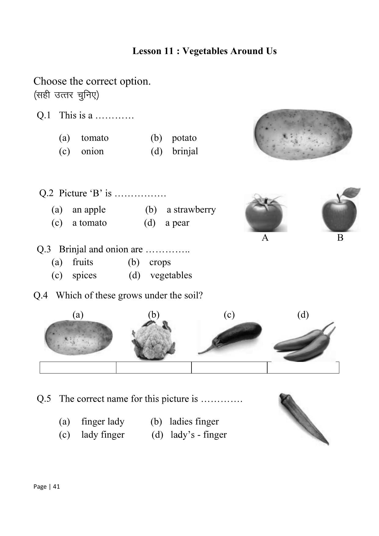 Chhattisgarh Board Class 1 English Question Bank - Page 47