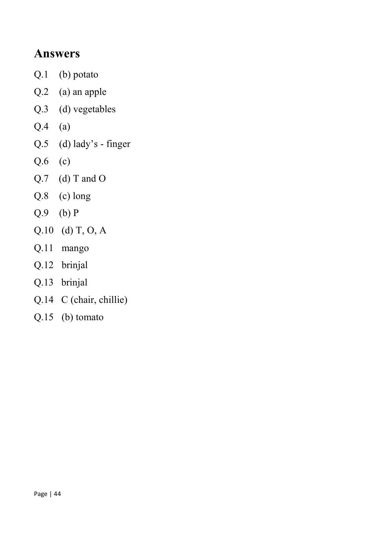 Chhattisgarh Board Class 1 English Question Bank - Page 50