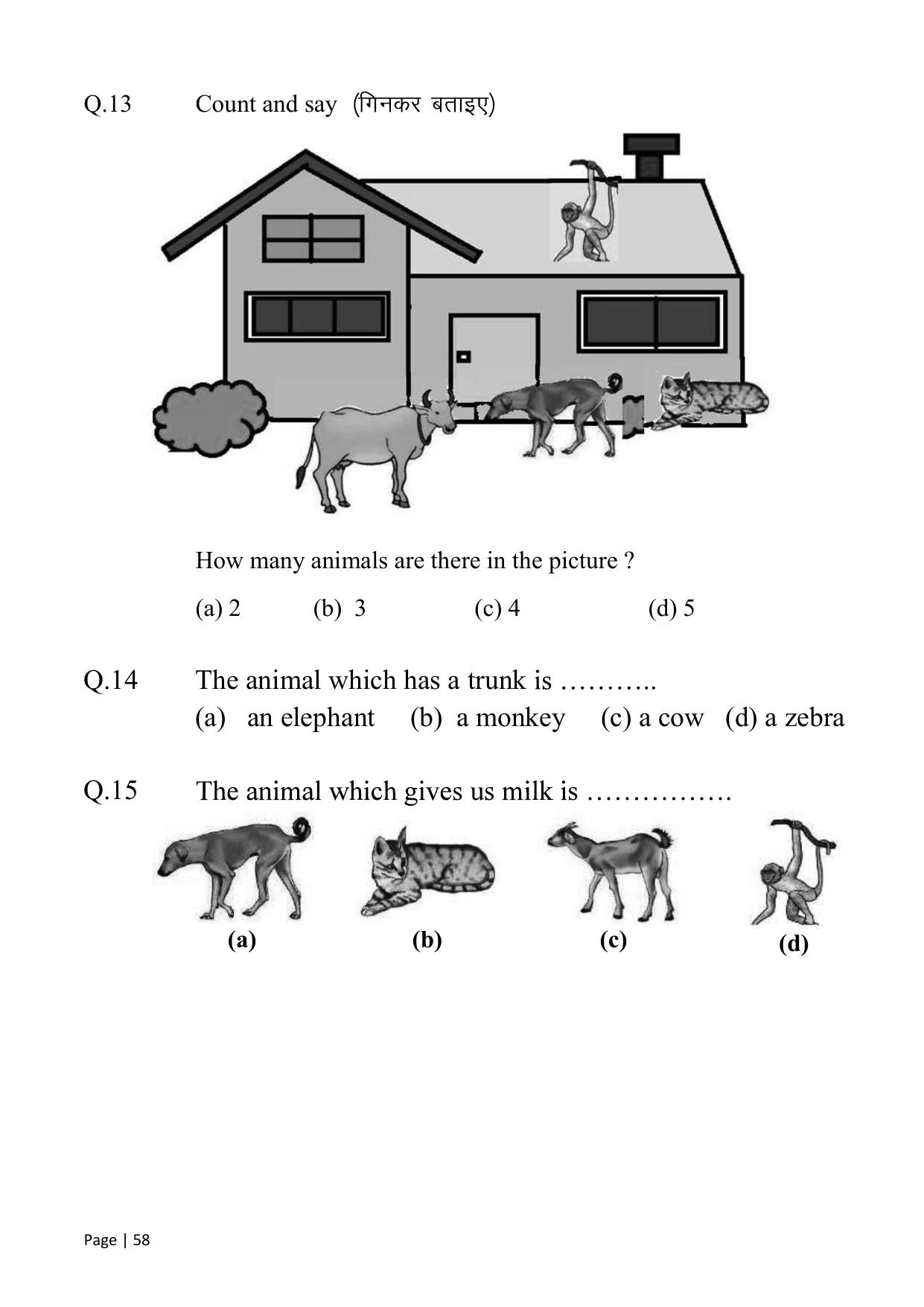 Chhattisgarh Board Class 1 English Question Bank - Page 64