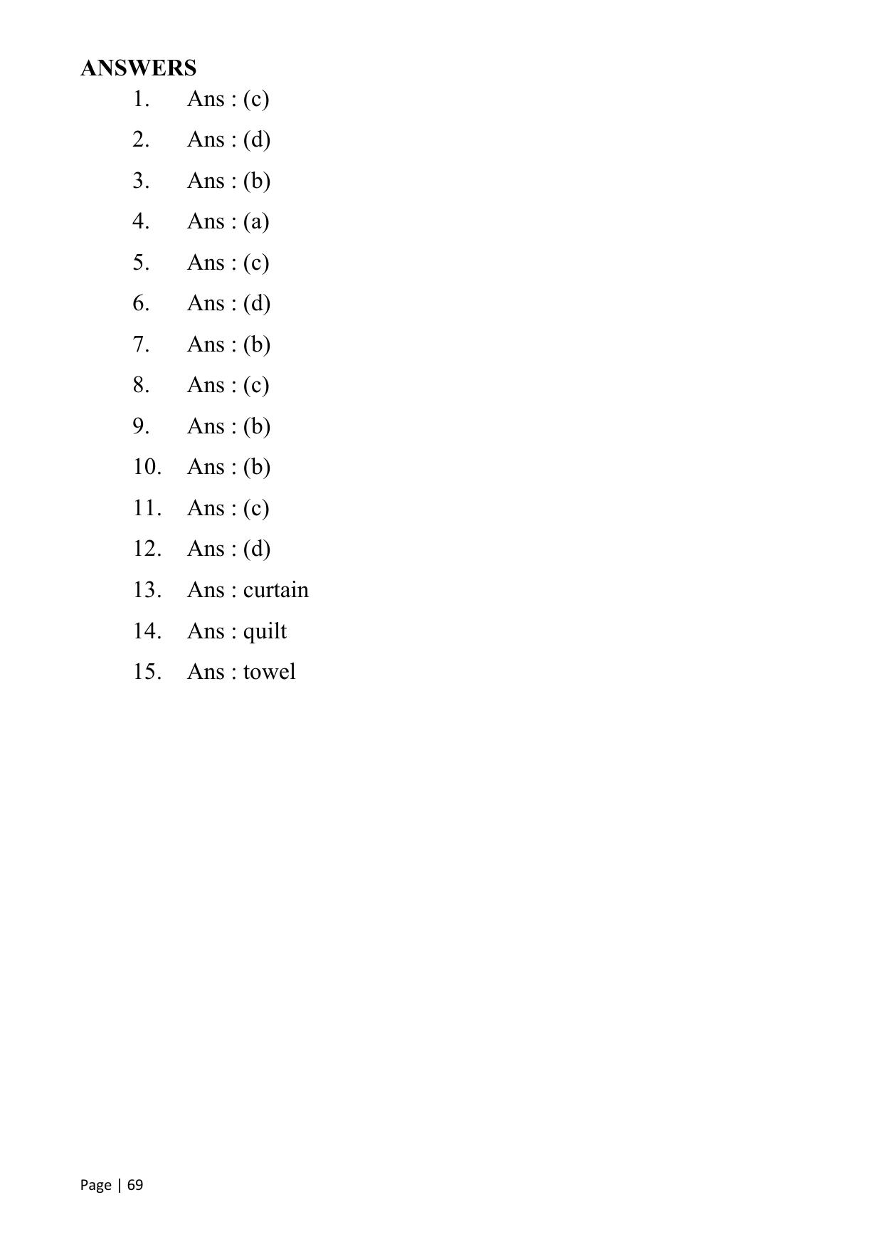 Chhattisgarh Board Class 1 English Question Bank - Page 74
