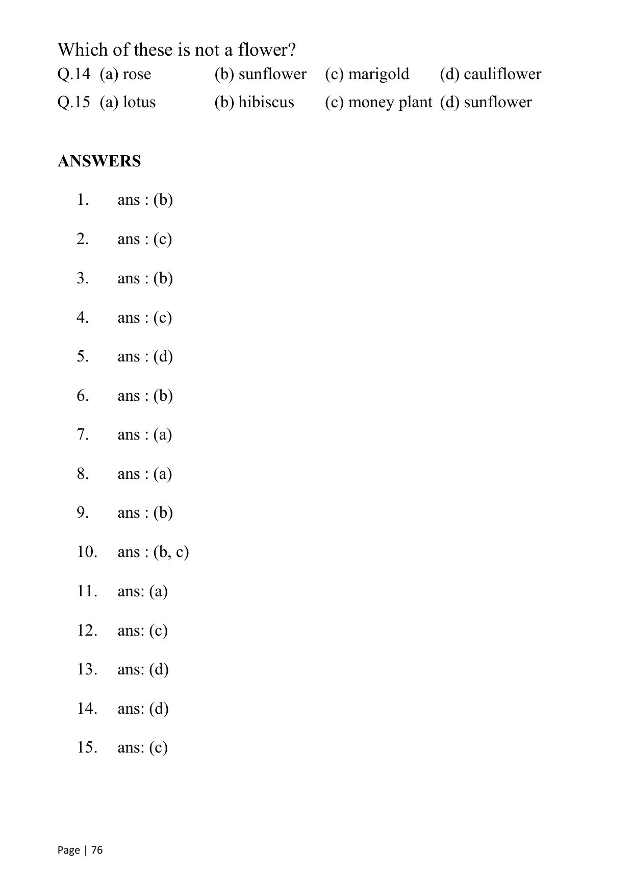 Chhattisgarh Board Class 1 English Question Bank - Page 81