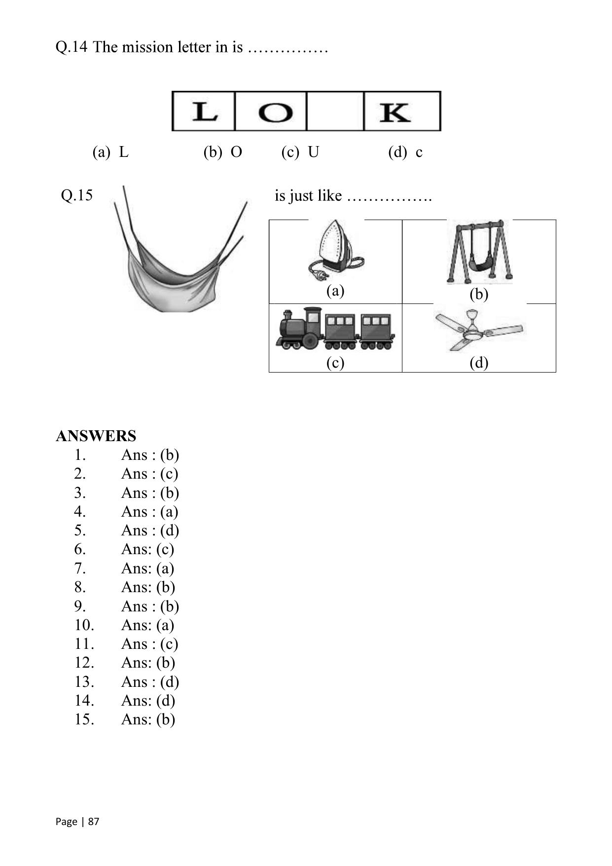 Chhattisgarh Board Class 1 English Question Bank - Page 92