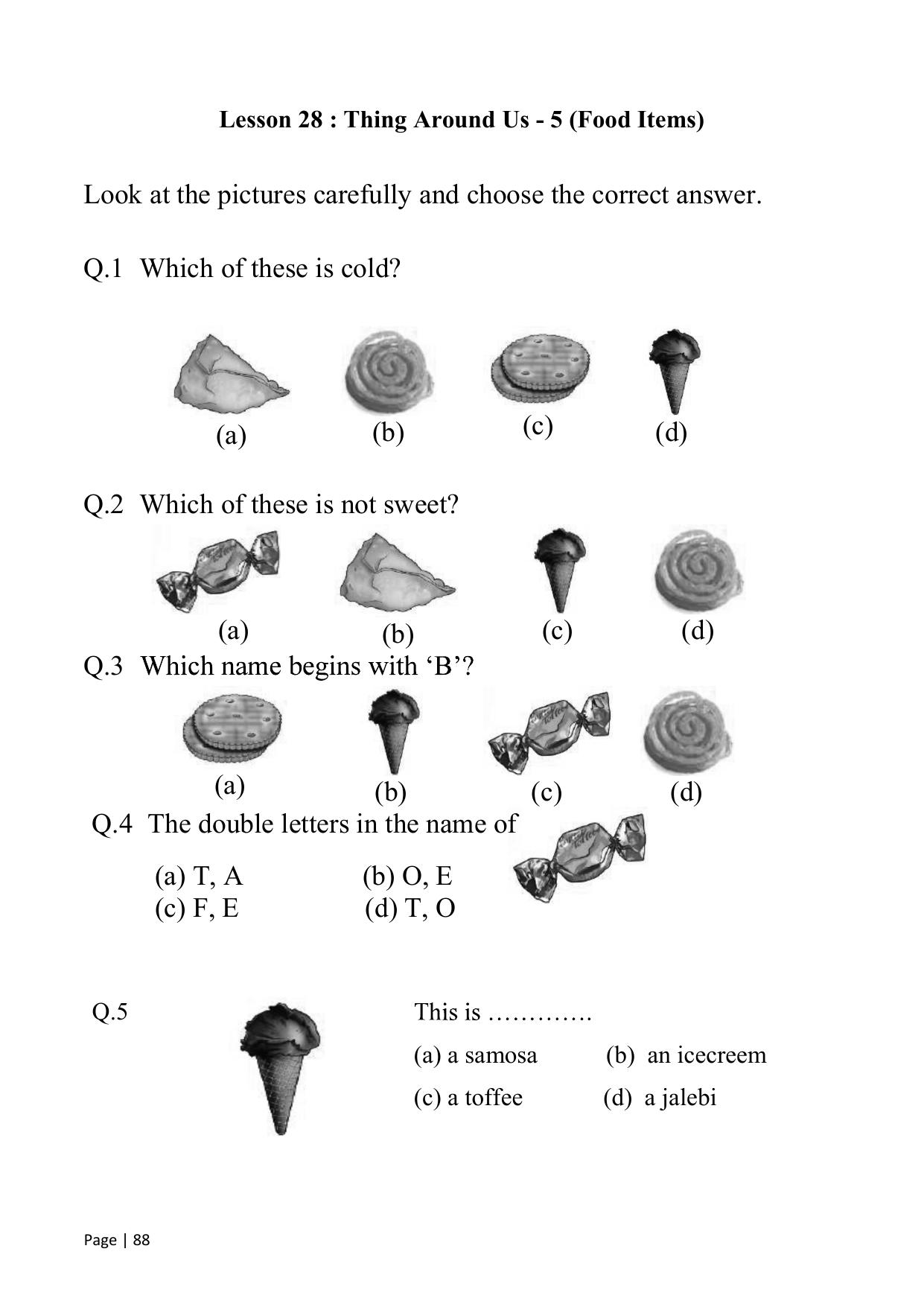 Chhattisgarh Board Class 1 English Question Bank - Page 93