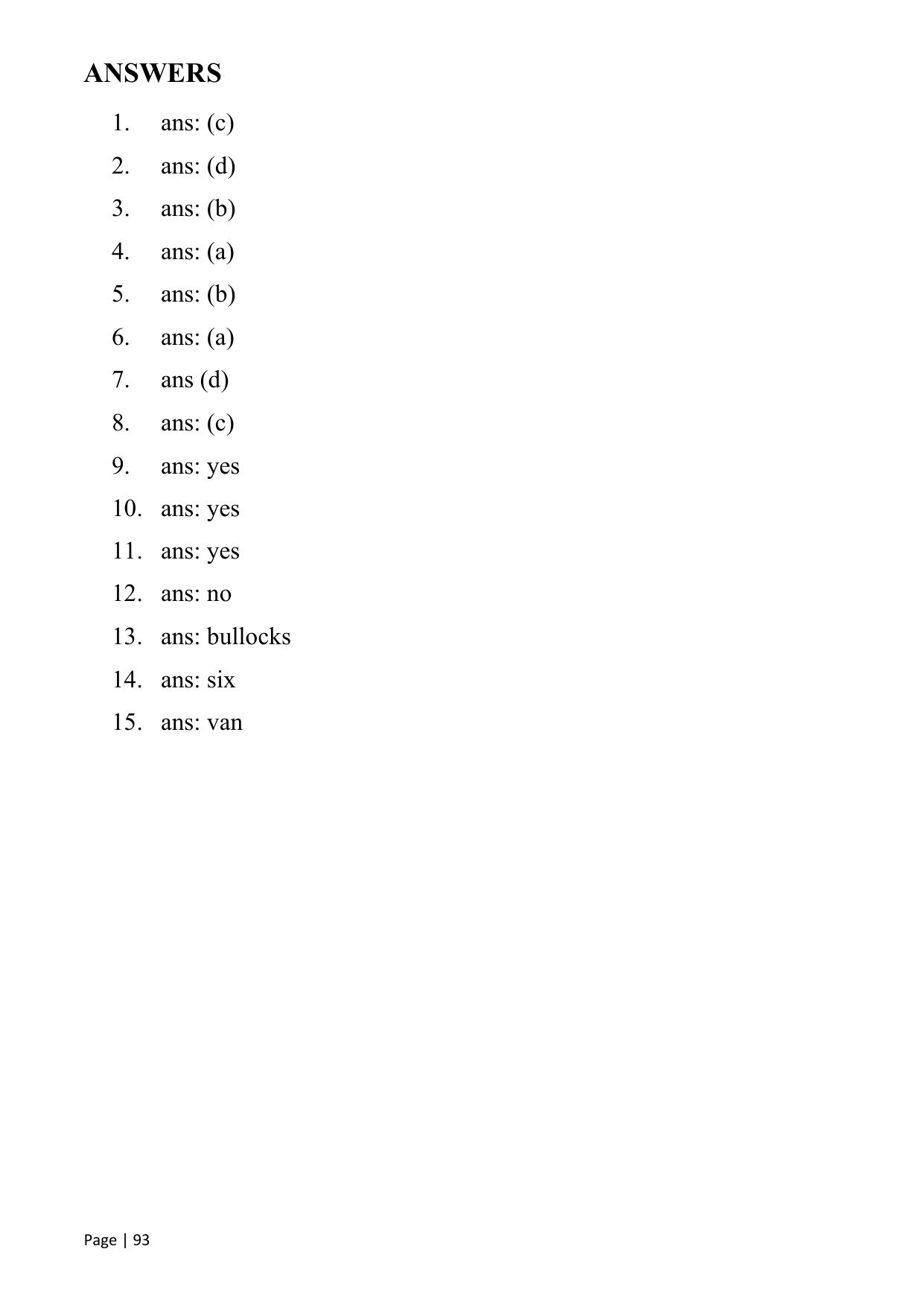 Chhattisgarh Board Class 1 English Question Bank - Page 98