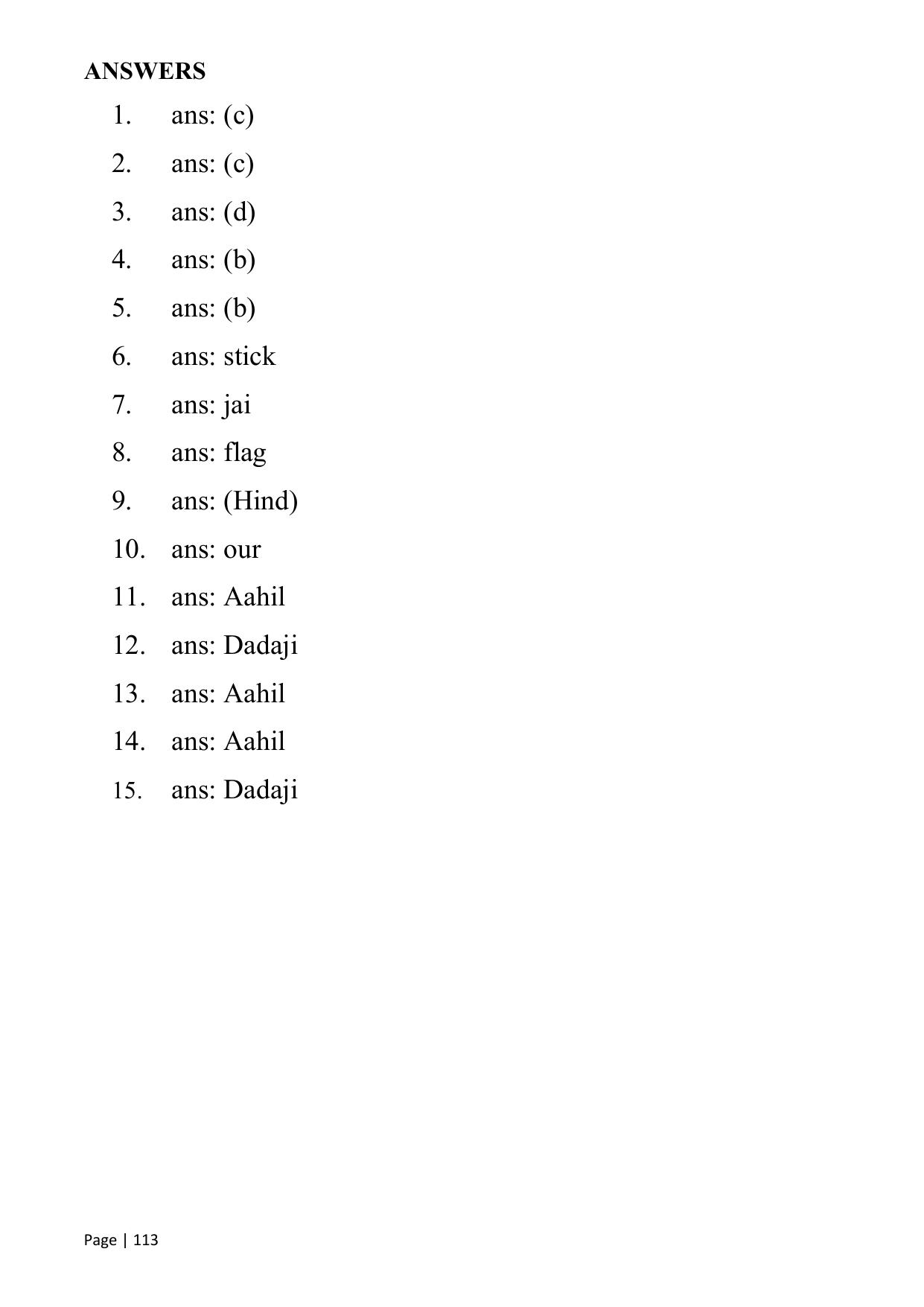 Chhattisgarh Board Class 1 English Question Bank - Page 118
