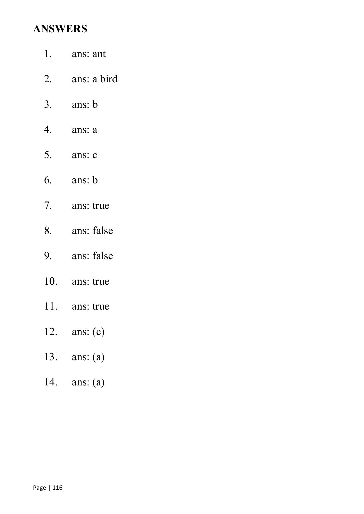 Chhattisgarh Board Class 1 English Question Bank - Page 121