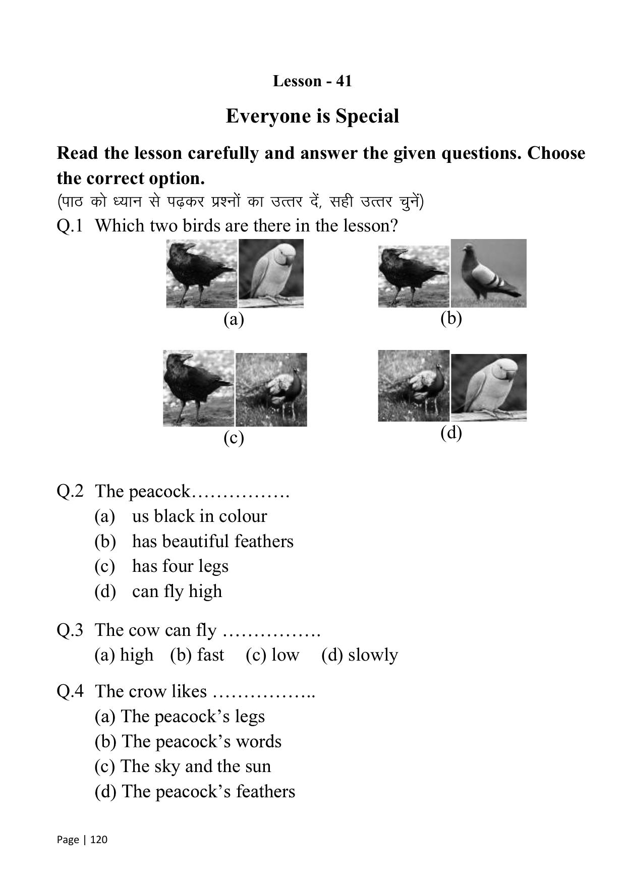 Chhattisgarh Board Class 1 English Question Bank - Page 125