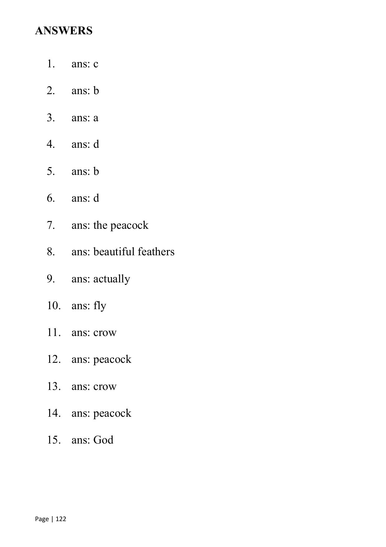 Chhattisgarh Board Class 1 English Question Bank - Page 127