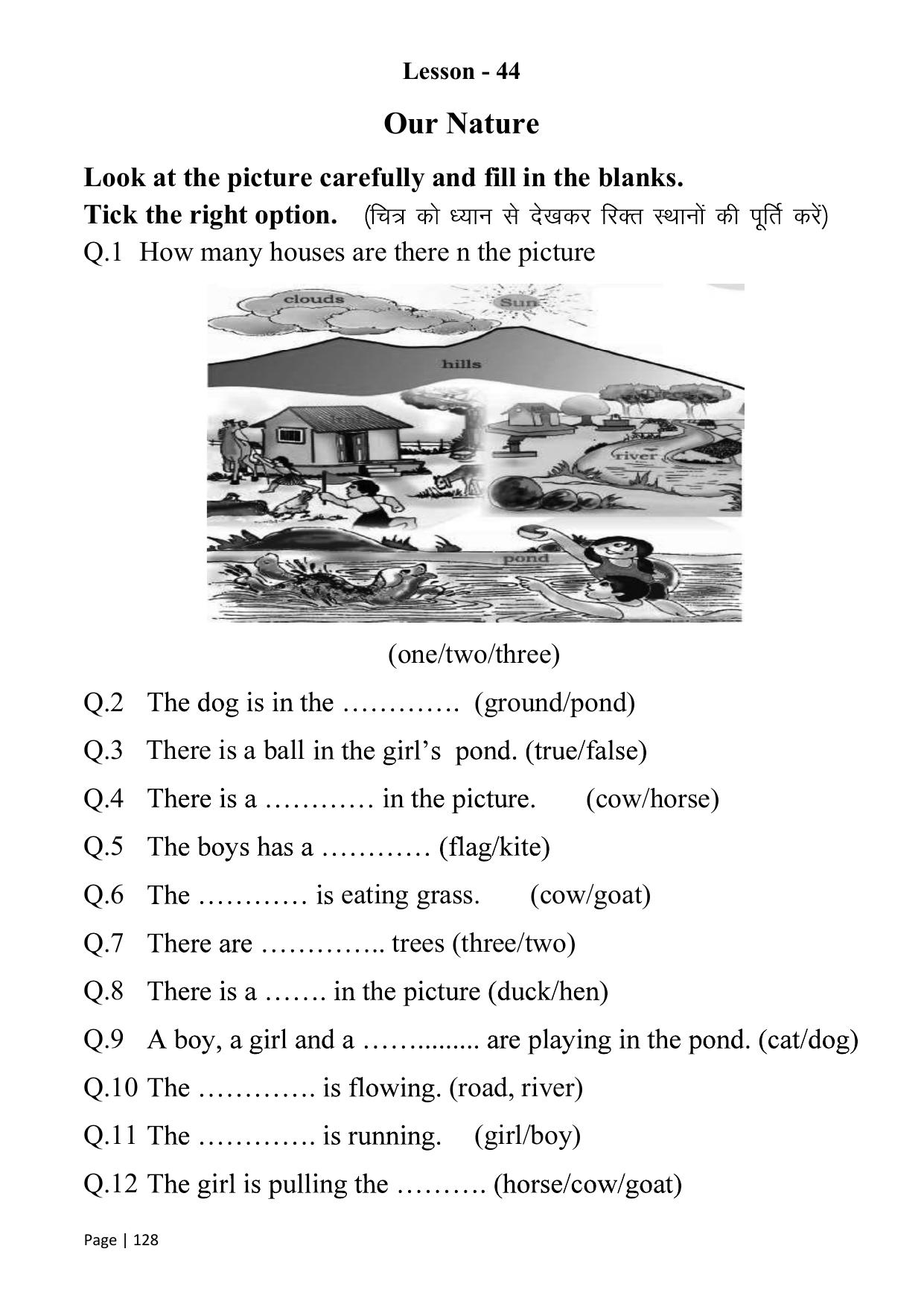 Chhattisgarh Board Class 1 English Question Bank - Page 133