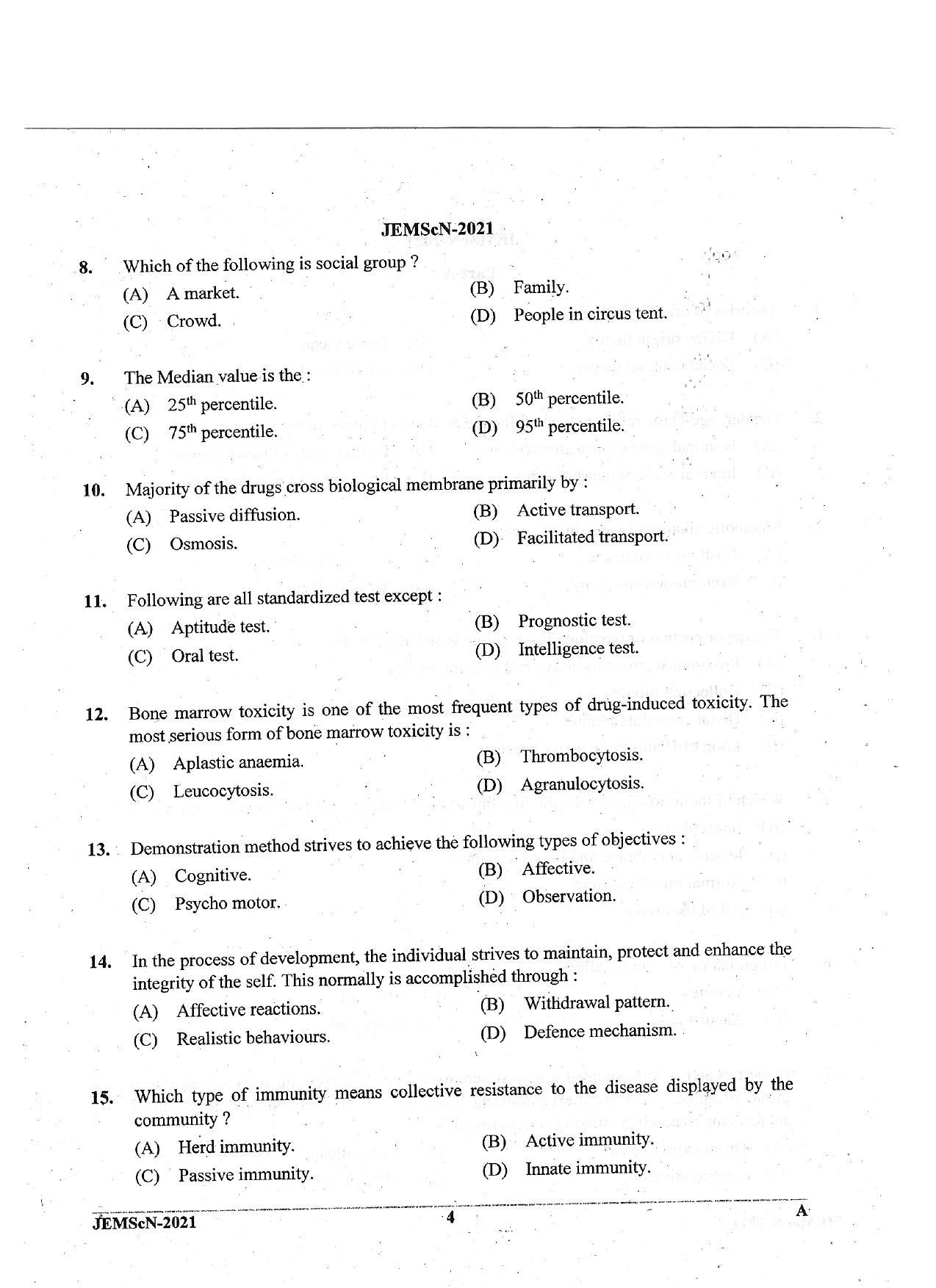 JEMScN Question Papers 2021 - Page 4