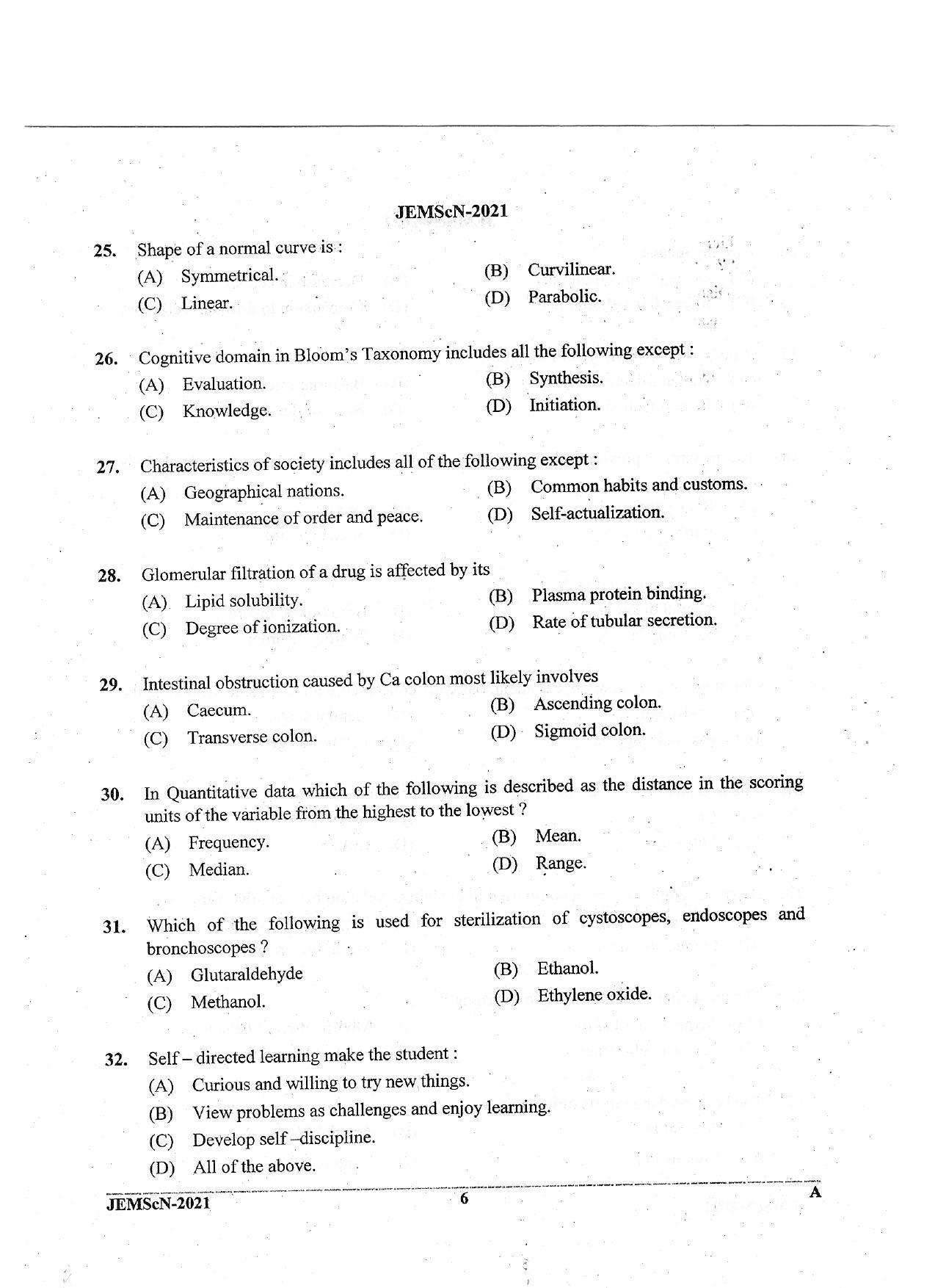 JEMScN Question Papers 2021 - Page 6