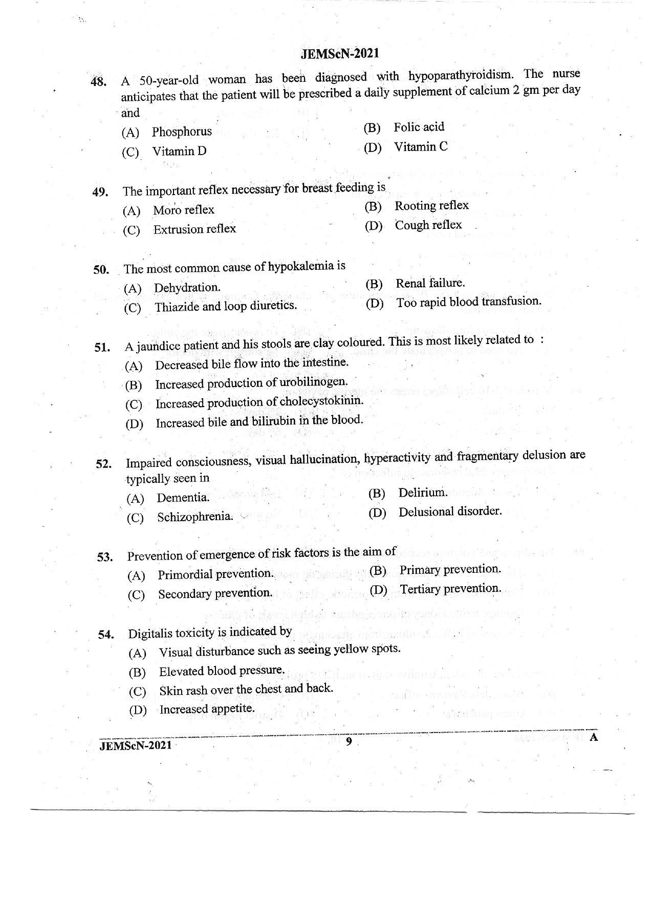 JEMScN Question Papers 2021 - Page 9