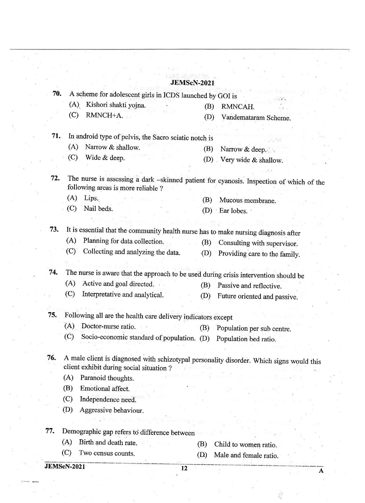 JEMScN Question Papers 2021 - Page 12