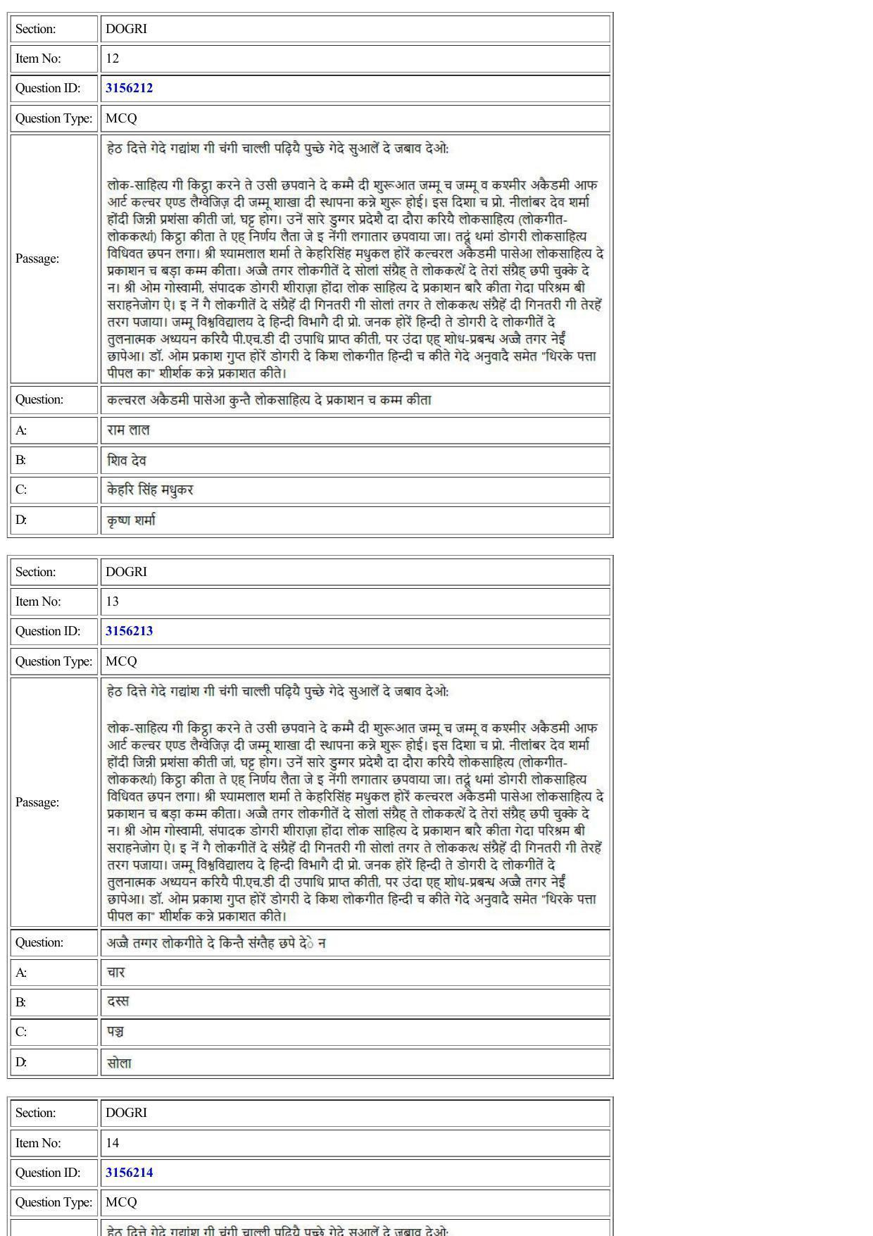 CUET 2022 Question Paper of Dogri - Page 6