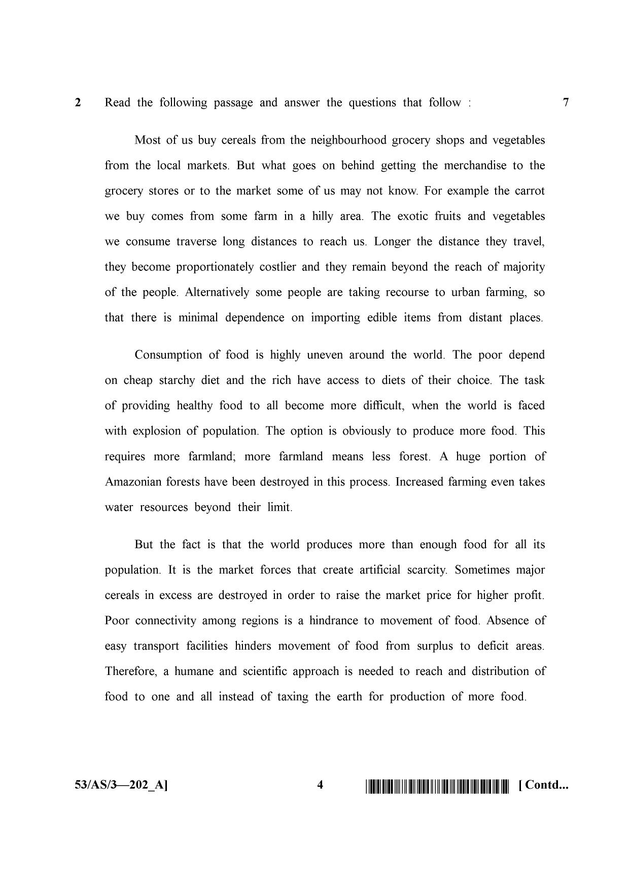 NIOS October 2016 Class 10 English Question Paper - Page 4