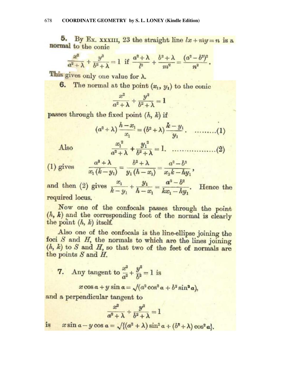 Chapter 17: Miscellaneous Propositions / About the Author - SL Loney Solutions: The Elements of Coordinate Geometry - Page 26