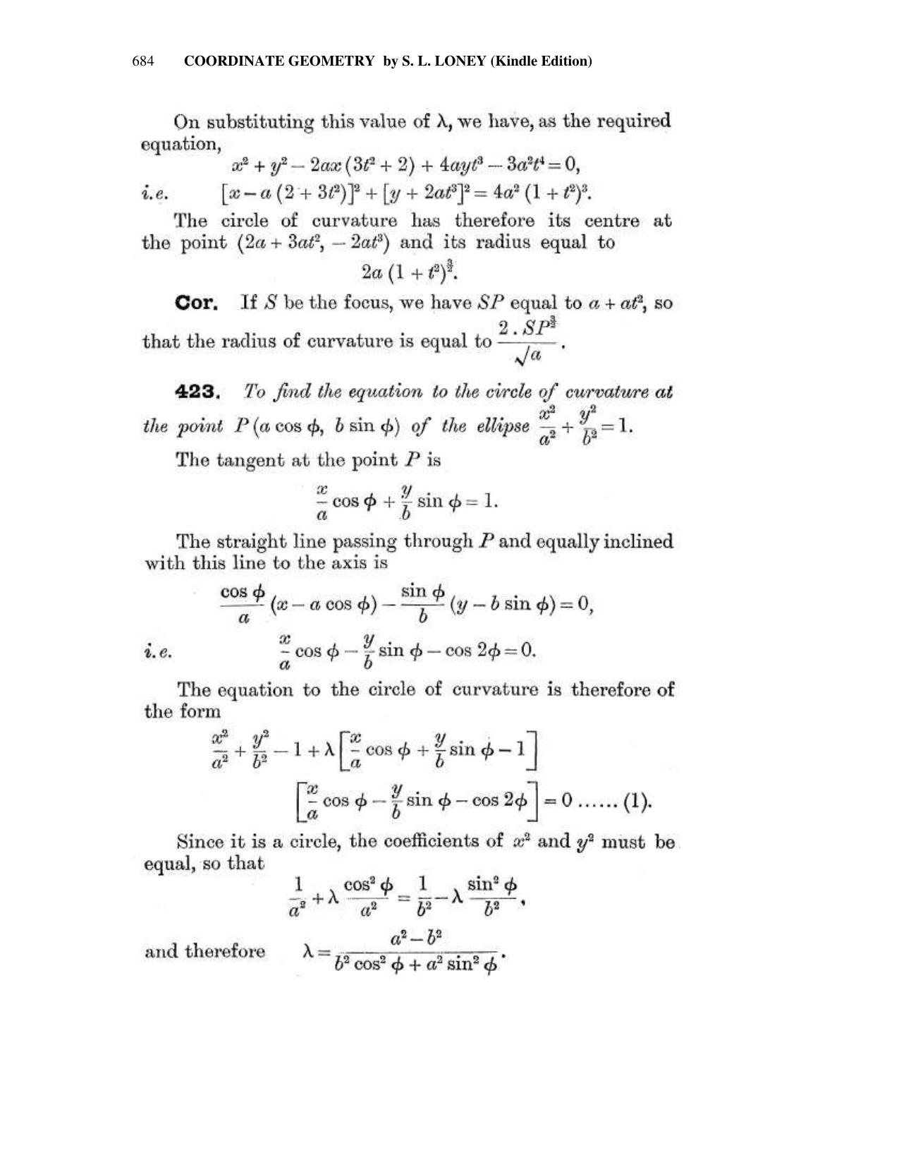 Chapter 17: Miscellaneous Propositions / About the Author - SL Loney Solutions: The Elements of Coordinate Geometry - Page 32