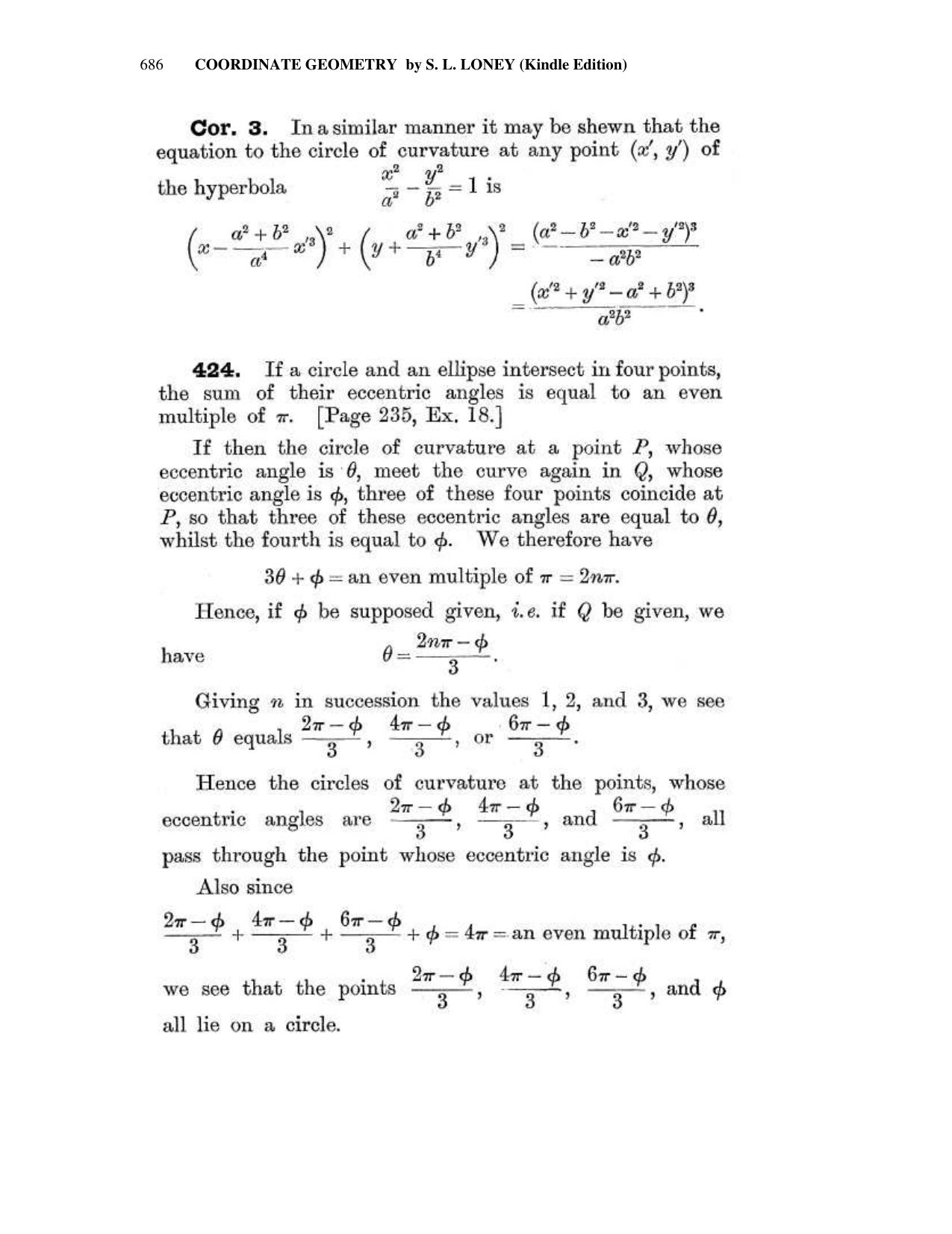 Chapter 17: Miscellaneous Propositions / About the Author - SL Loney Solutions: The Elements of Coordinate Geometry - Page 34