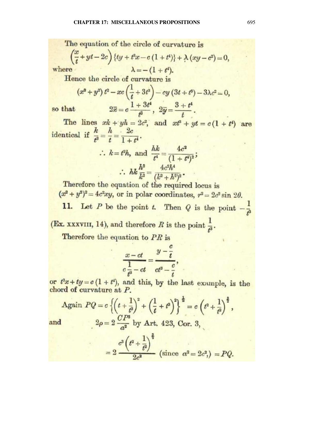 Chapter 17: Miscellaneous Propositions / About the Author - SL Loney Solutions: The Elements of Coordinate Geometry - Page 43