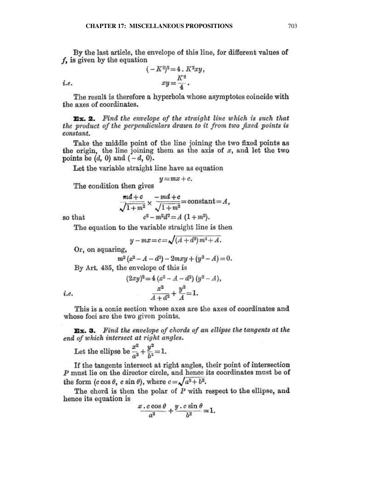 Chapter 17: Miscellaneous Propositions / About the Author - SL Loney Solutions: The Elements of Coordinate Geometry - Page 51