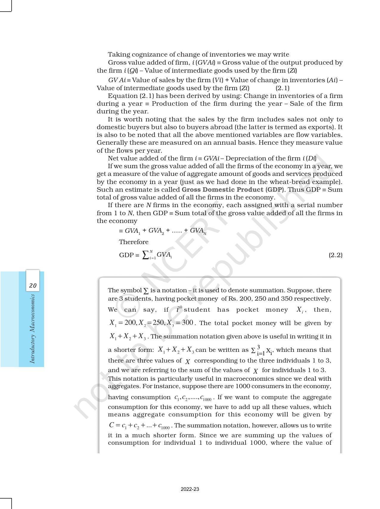 NCERT Book for Class 12 Economics (Macroeconomics) Chapter 2 National Income - Page 12