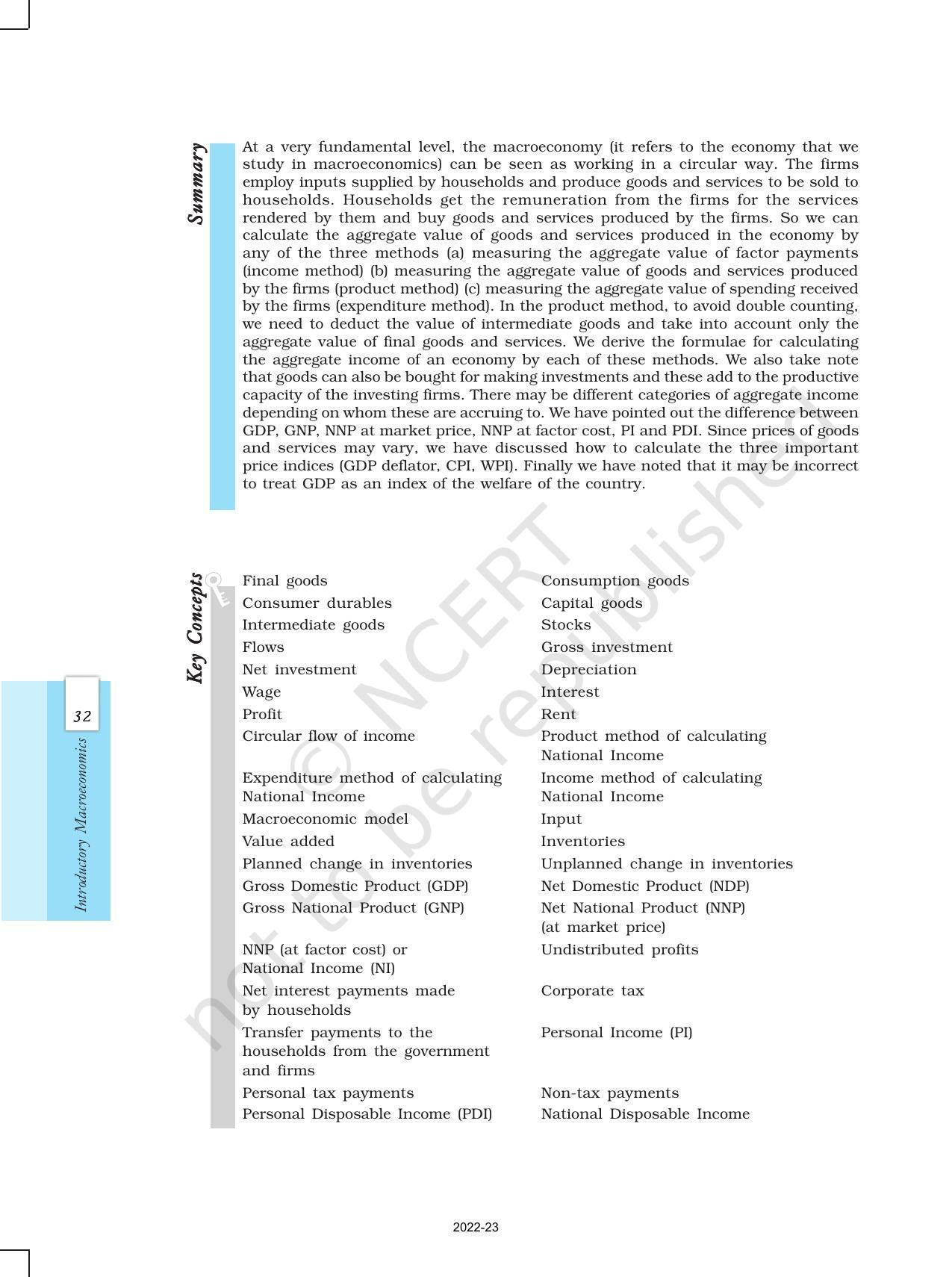 NCERT Book for Class 12 Economics (Macroeconomics) Chapter 2 National Income - Page 24