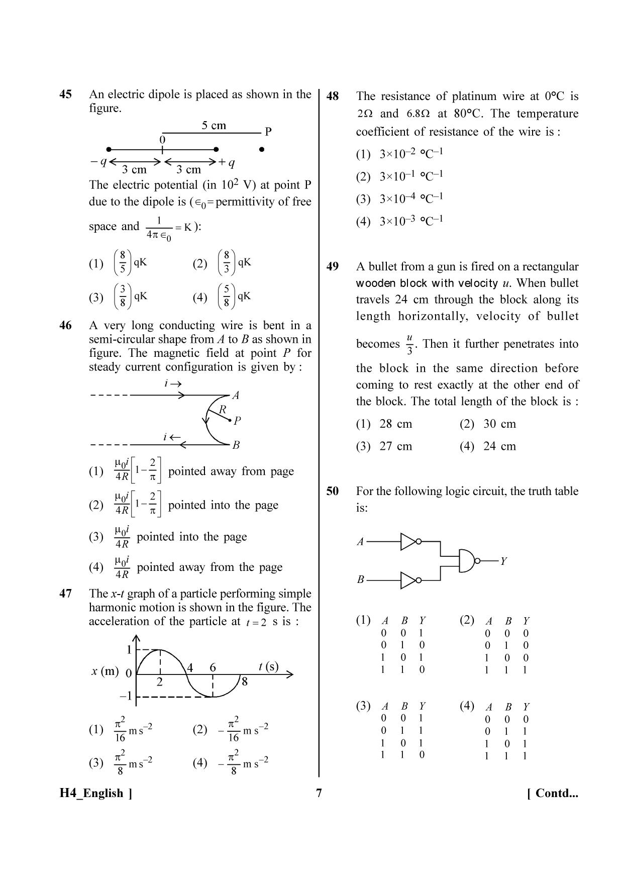 NEET 2023 H4 Question Paper - Page 7